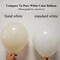White Sand Balloons Happy Birthday Wedding Party Decoration 53pcs 5/12/18inch Assorted Sizes Baby Shower Gender Reveal Balloons